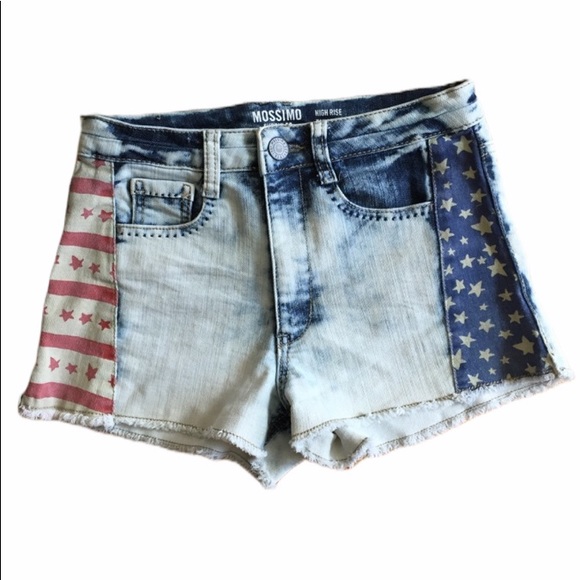 Mossimo Supply Co. Pants - Mossimo Supply Co | high rise flag patriotic short